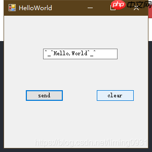 C#实例——上位机helloworld
