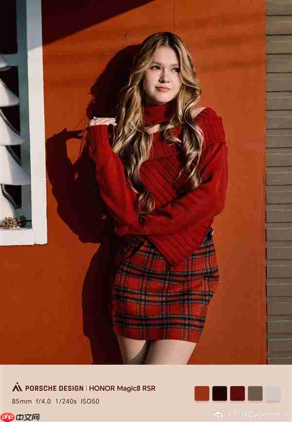 荣耀Magic8 RSR保时捷设计人像大片出炉：发丝清晰 细节拉满