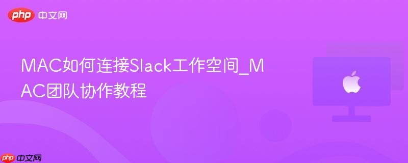 mac如何连接slack工作空间_mac团队协作教程