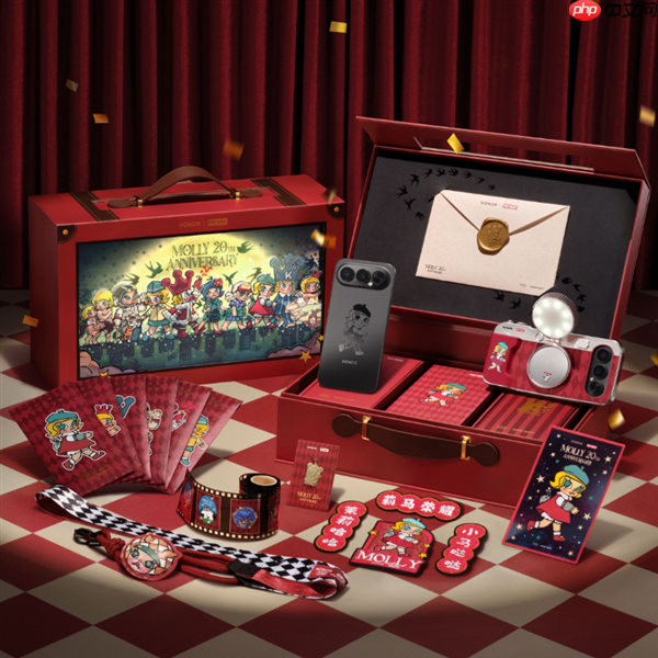 荣耀500 Pro MOLLY 20周年限定版上架预约：行业首款潮玩手机 联名天花板