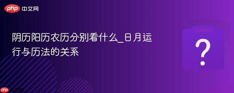 阴历阳历农历分别看什么_日月运行与历法的关系