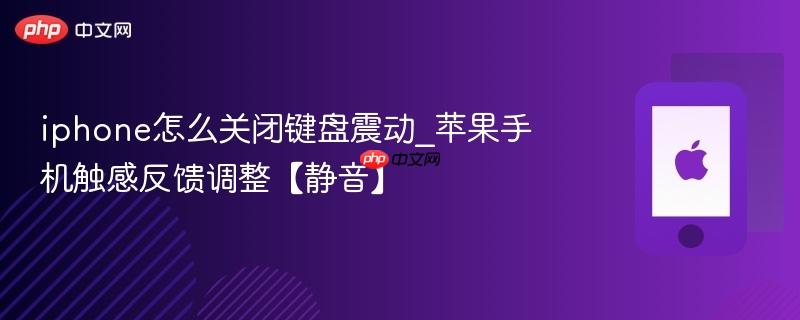 iphone怎么关闭键盘震动_苹果手机触感反馈调整【静音】