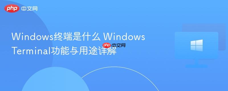 windows终端是什么 windows terminal功能与用途详解