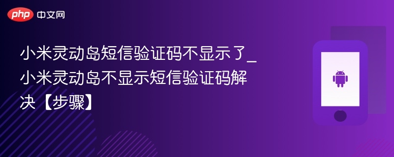 小米灵动岛短信验证码不显示了_小米灵动岛不显示短信验证码解决【步骤】 - 乐哥常识网