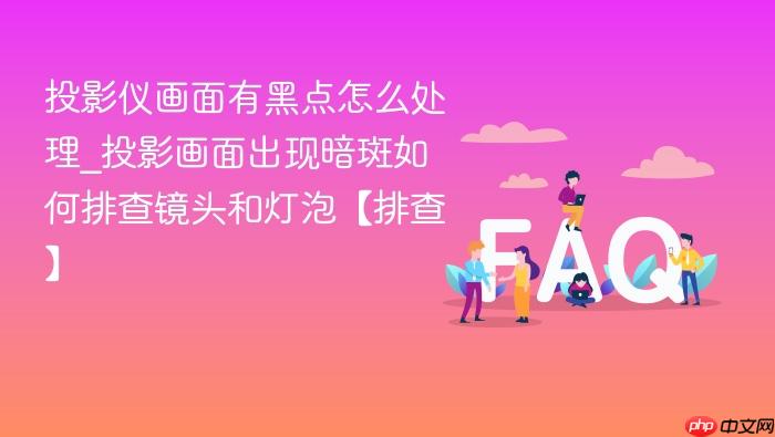 投影仪画面有黑点怎么处理_投影画面出现暗斑如何排查镜头和灯泡【排查】