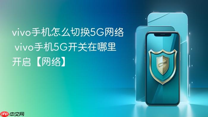 vivo手机怎么切换5g网络 vivo手机5g开关在哪里开启【网络】