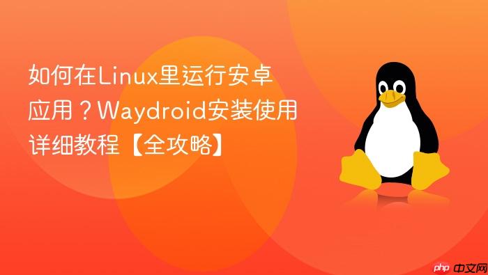 如何在linux里运行安卓应用?waydroid安装使用详细教程【全攻略】