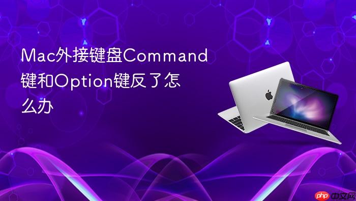 mac外接键盘command键和option键反了怎么办