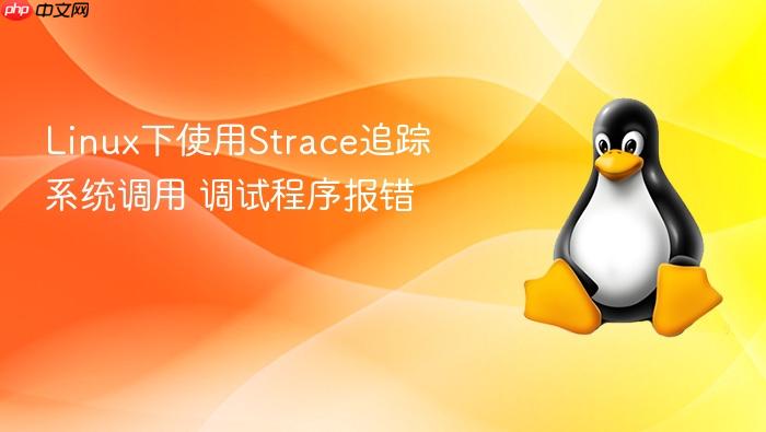 linux下使用strace追踪系统调用 调试程序报错