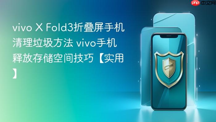 vivo x fold3折叠屏手机清理垃圾方法 vivo手机释放存储空间技巧【实用】