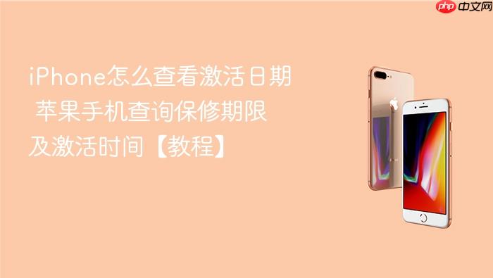 iphone怎么查看激活日期 苹果手机查询保修期限及激活时间【教程】
