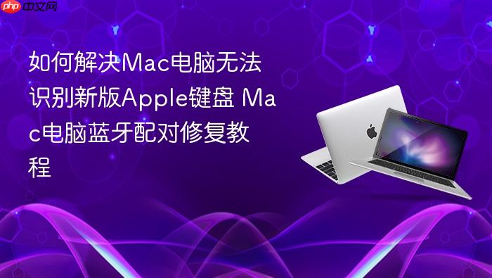 如何解决mac电脑无法识别新版apple键盘 mac电脑蓝牙配对修复教程