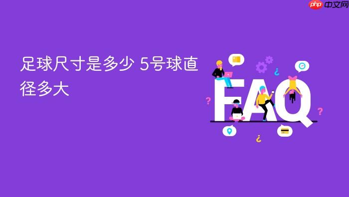 足球尺寸是多少 5号球直径多大