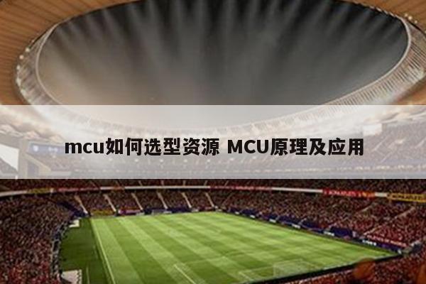 mcu如何选型资源 MCU原理及应用