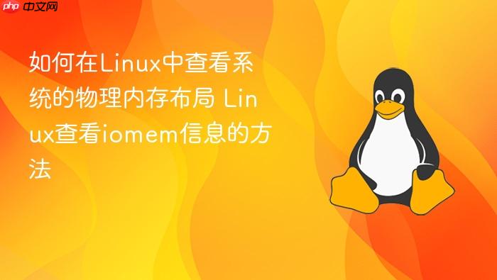 如何在linux中查看系统的物理内存布局 linux查看iomem信息的方法
