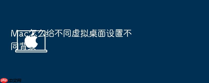 mac怎么给不同虚拟桌面设置不同背景