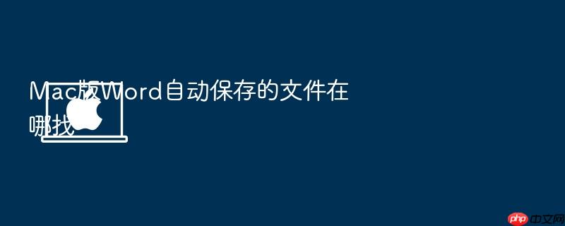 mac版word自动保存的文件在哪找