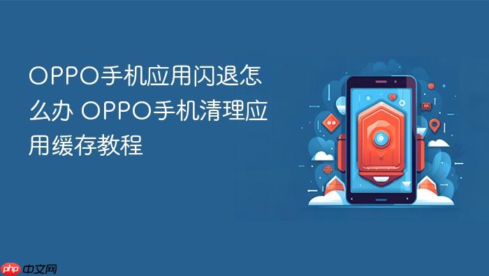 oppo手机应用闪退怎么办 oppo手机清理应用缓存教程