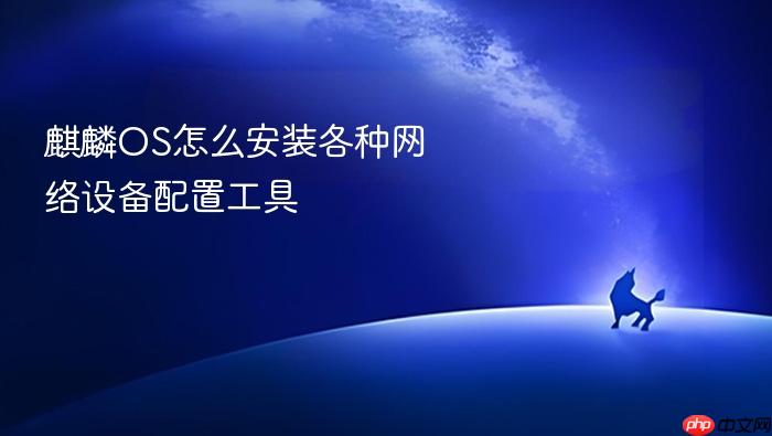 麒麟os怎么安装各种网络设备配置工具