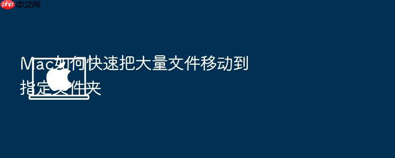 mac如何快速把大量文件移动到指定文件夹