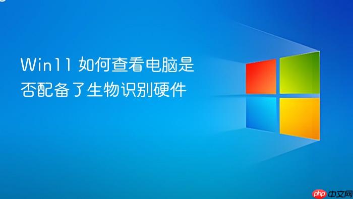 win11 如何查看电脑是否配备了生物识别硬件
