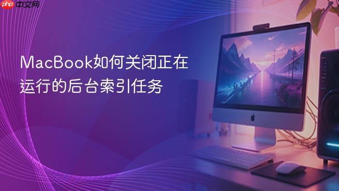 macbook如何关闭正在运行的后台索引任务