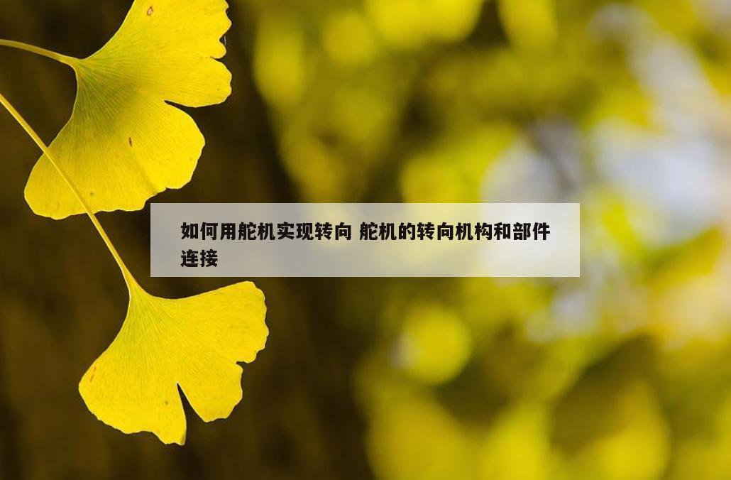 如何用舵机实现转向 舵机的转向机构和部件连接