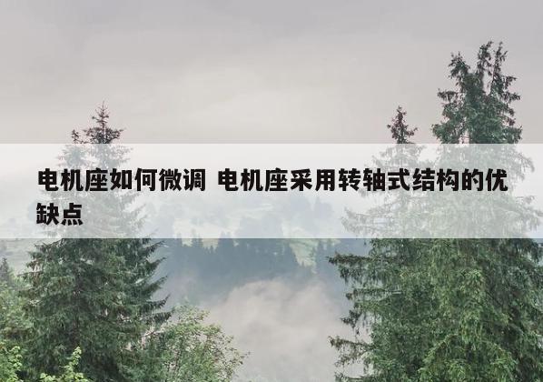电机座如何微调 电机座采用转轴式结构的优缺点
