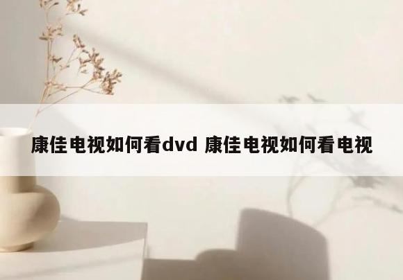 康佳电视如何看dvd 康佳电视如何看电视