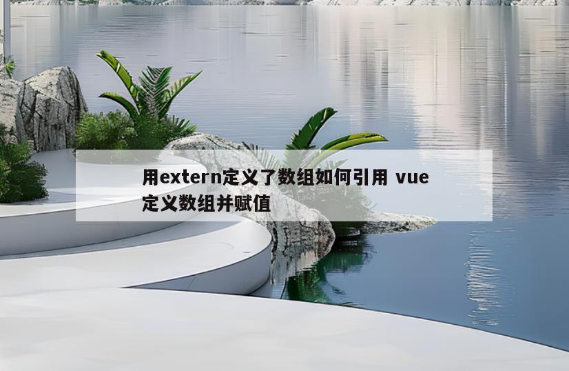 用extern定义了数组如何引用 vue定义数组并赋值