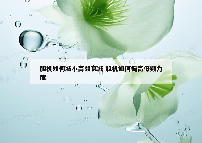 胆机如何减小高频衰减 胆机如何提高低频力度