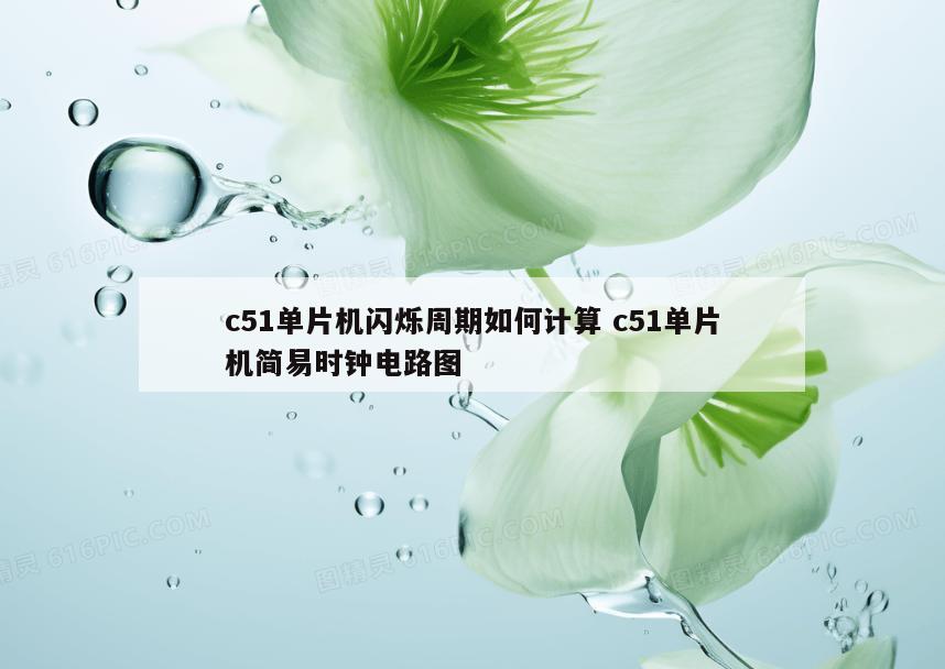 c51单片机闪烁周期如何计算 c51单片机简易时钟电路图