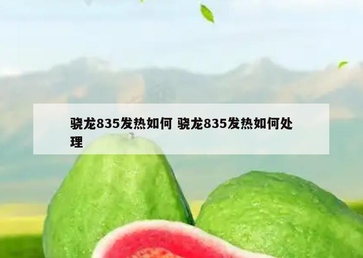 骁龙835发热如何 骁龙835发热如何处理